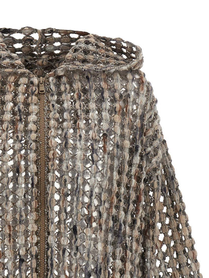 Brunello Cucinelli – Cardigan „Ballonnetz-Stickerei“.