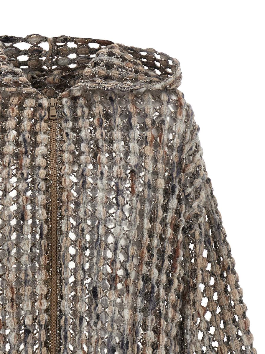 Brunello Cucinelli – Cardigan „Ballonnetz-Stickerei“.