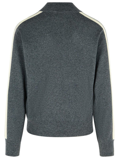 Palm Angels – Graues Sweatshirt aus Wollmischung