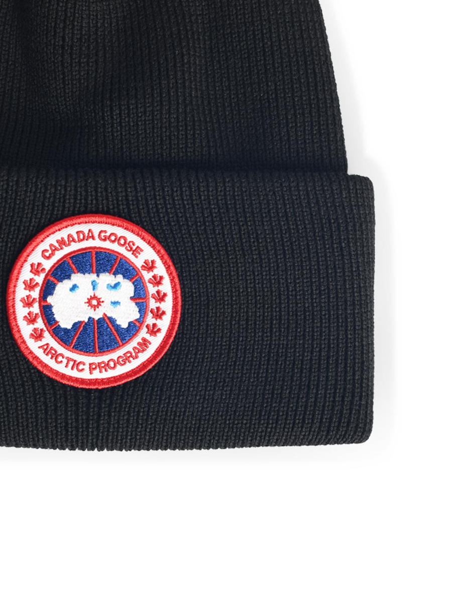 Canada Goose Schwarze Wollmütze