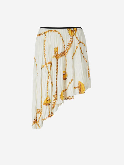 Burberry Mini-Rock mit Schild und Metallbesatz