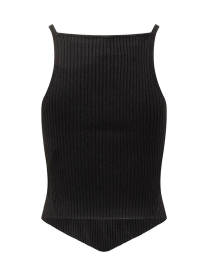 Courrèges – Geripptes Tanktop