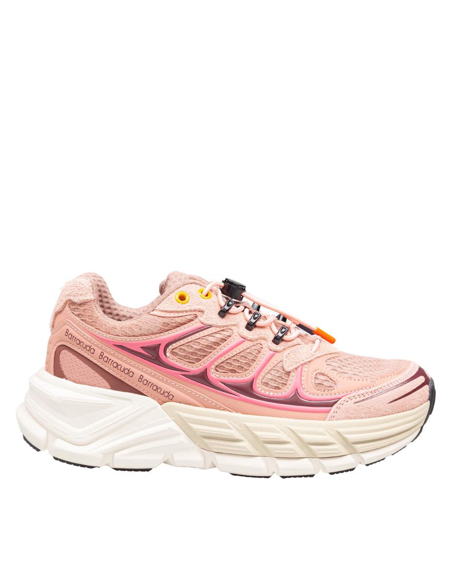 Barracuda Round-One Sneakers aus Funktionsgewebe und Wildleder