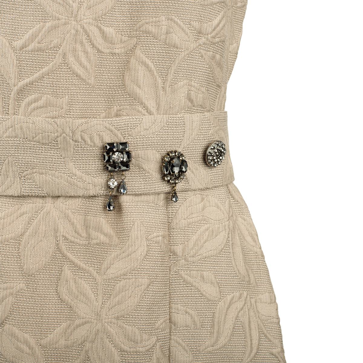 Max Mara – Jacquard-Kleid mit Gürtel