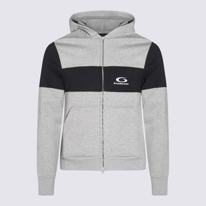 Balenciaga – Graues Baumwoll-Sweatshirt