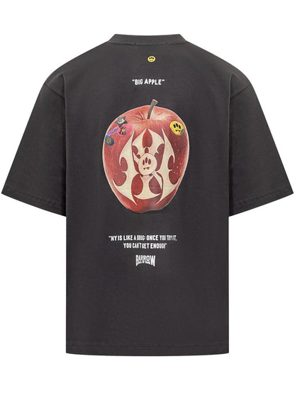 Barrow Barrow – Schwarzes T-Shirt mit Tribal-Print