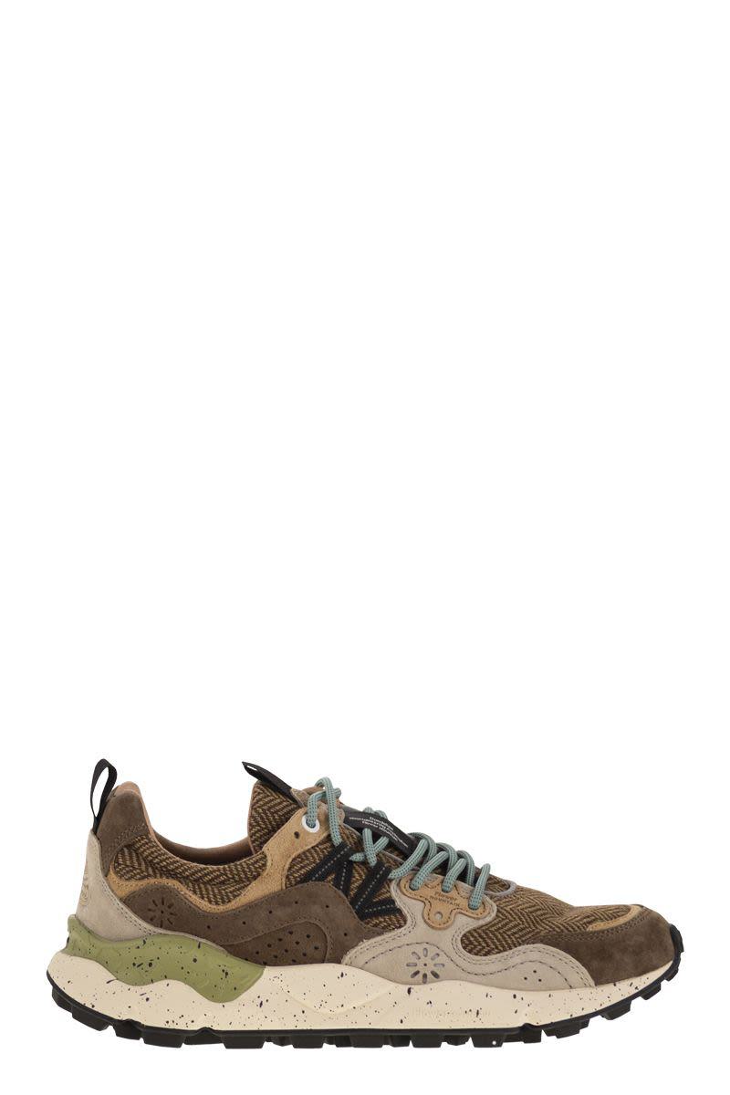 Flower Mountain Yamano 3 – Sneakers aus Wildleder und Stoff