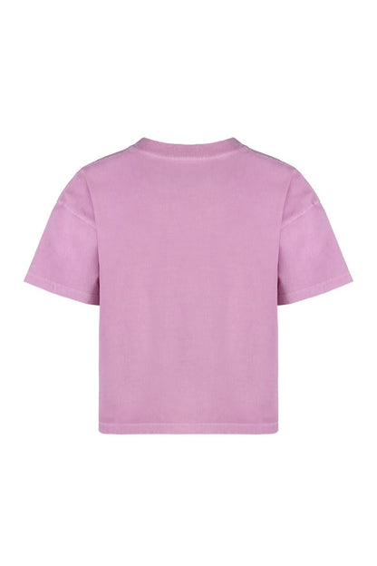 Mother The Grab Baumwoll-T-Shirt mit Rundhalsausschnitt