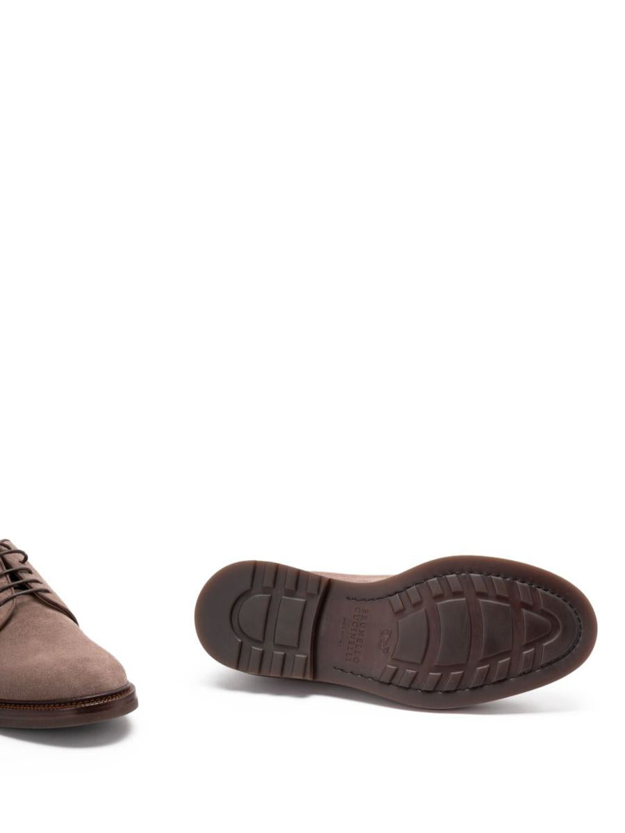 Brunello Cucinelli Wildleder-Schnürschuhe
