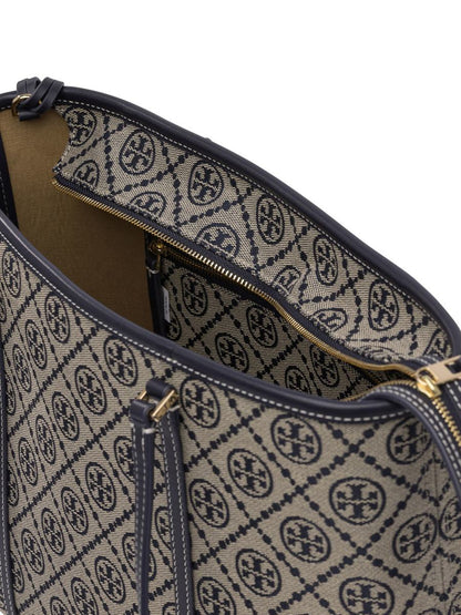 Tory Burch Kleine Tragetasche mit Reißverschluss und T-Monogramm