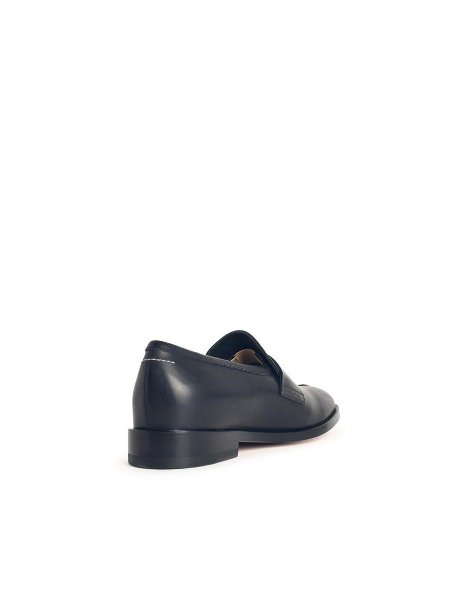 MM6 Maison Margiela – Schwarze Leder-Loafer