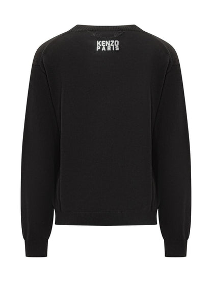 Kenzo Kenzo Herren Schwarzer Pullover mit Tiger