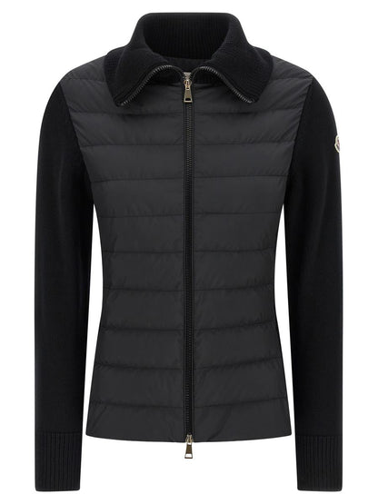 Moncler Zwei-Material-Cardigan