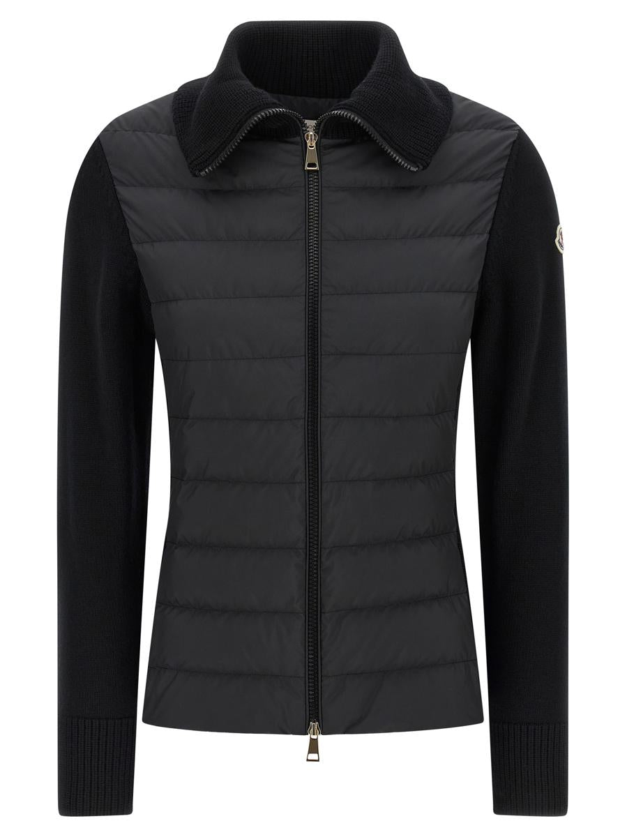 Moncler Zwei-Material-Cardigan