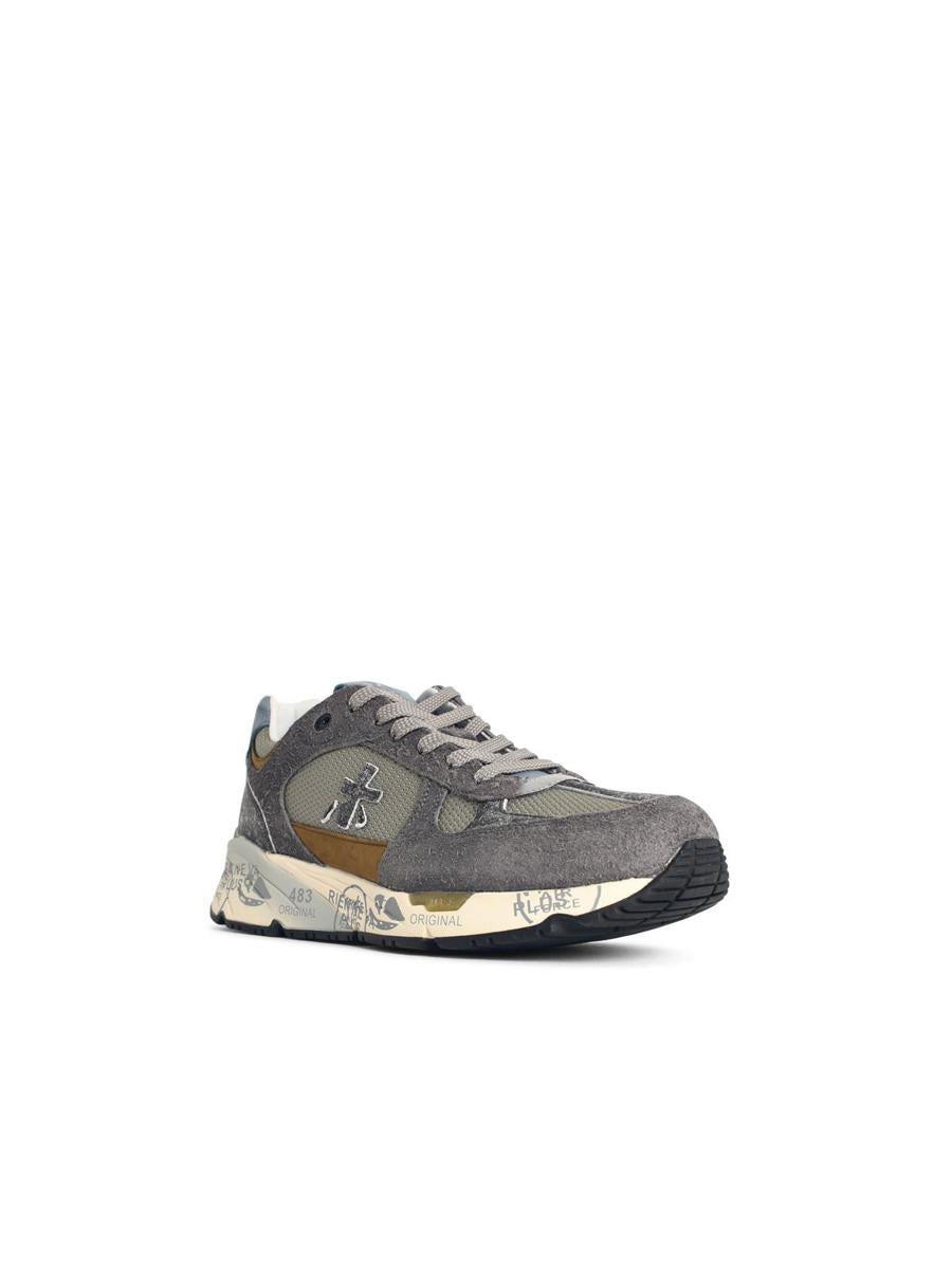 Premiata „Mase“ Mehrfarbige Sneakers aus Ledermischung