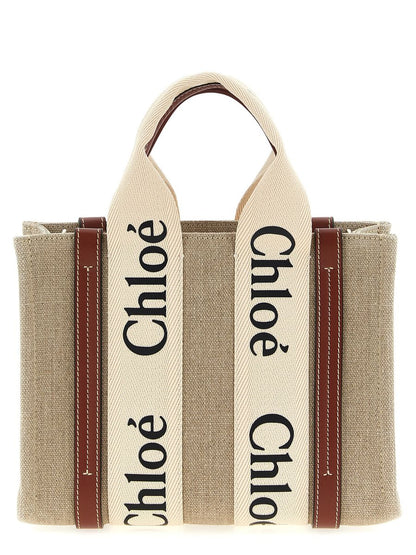 Chloé Woody Kleine Canvas-Tasche