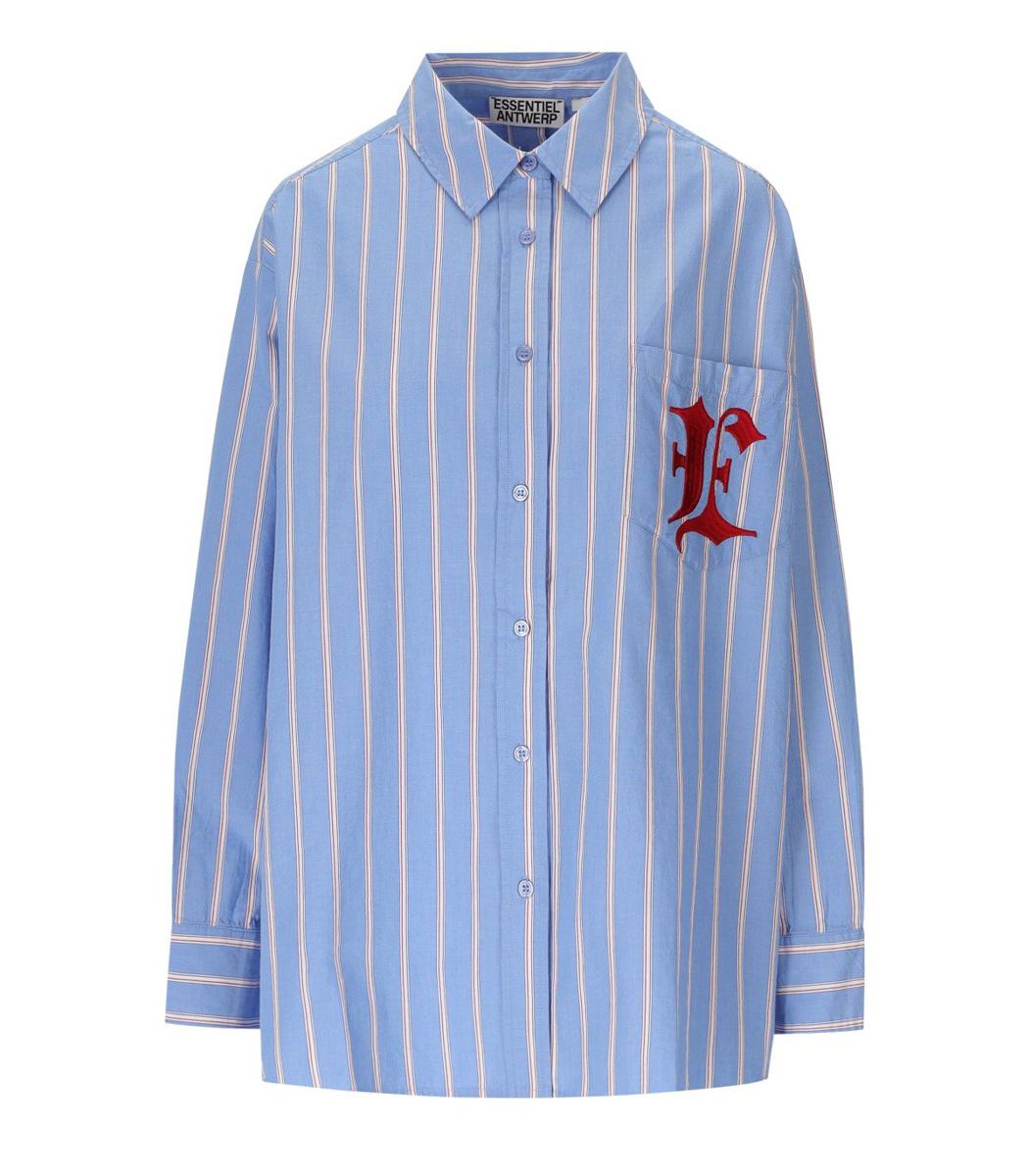 Essentiel Antwerp Ipatch Hellblaues Hemd
