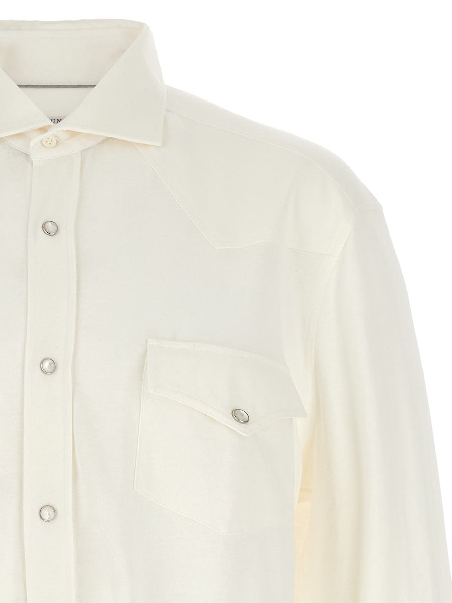 Brunello Cucinelli Leinen-Baumwollhemd