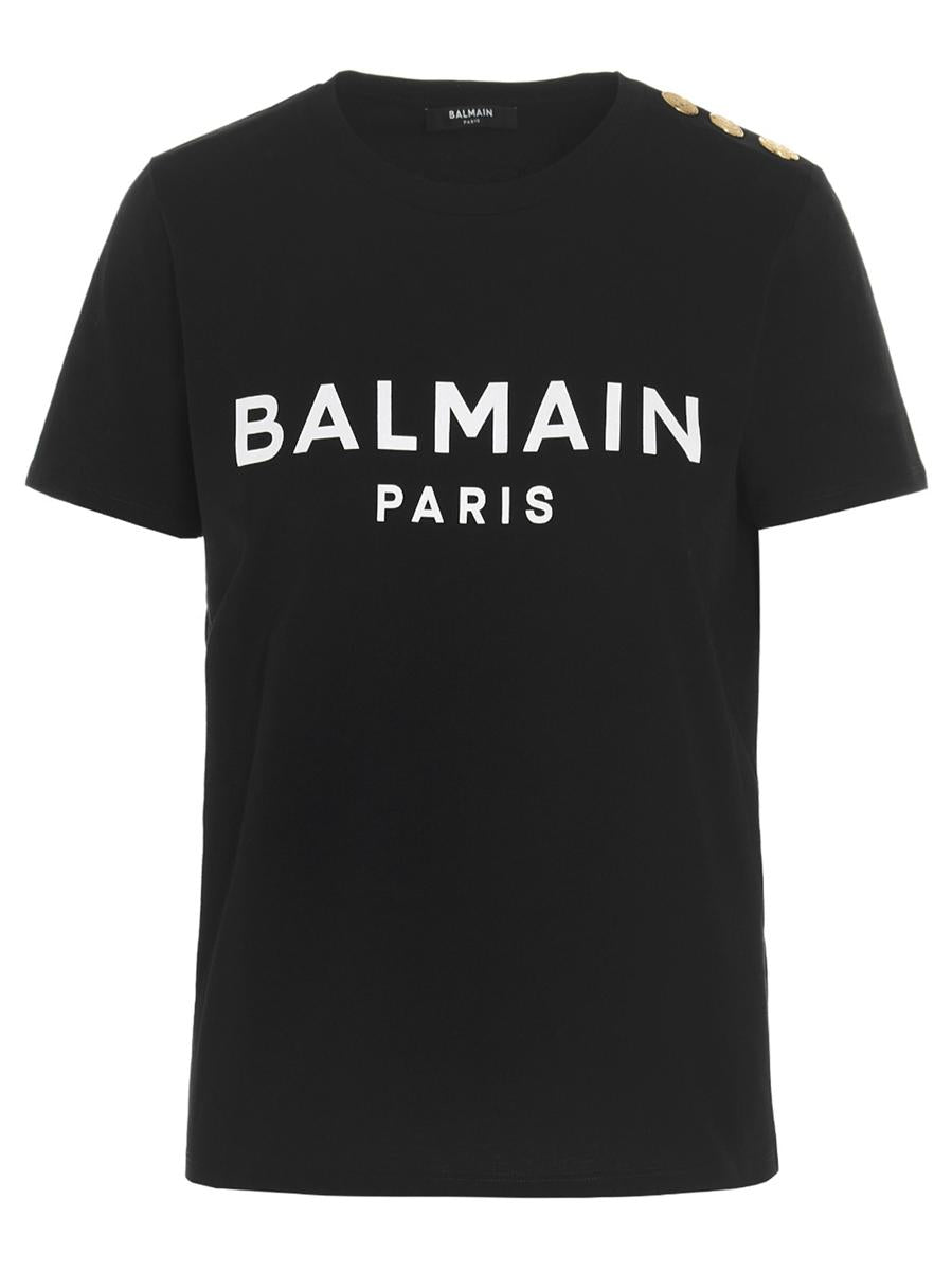 T-Shirt mit Balmain-Logoprint