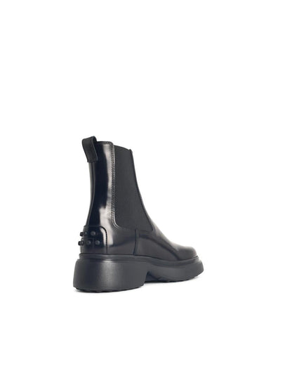 Tod'S Schwarze Lederstiefeletten