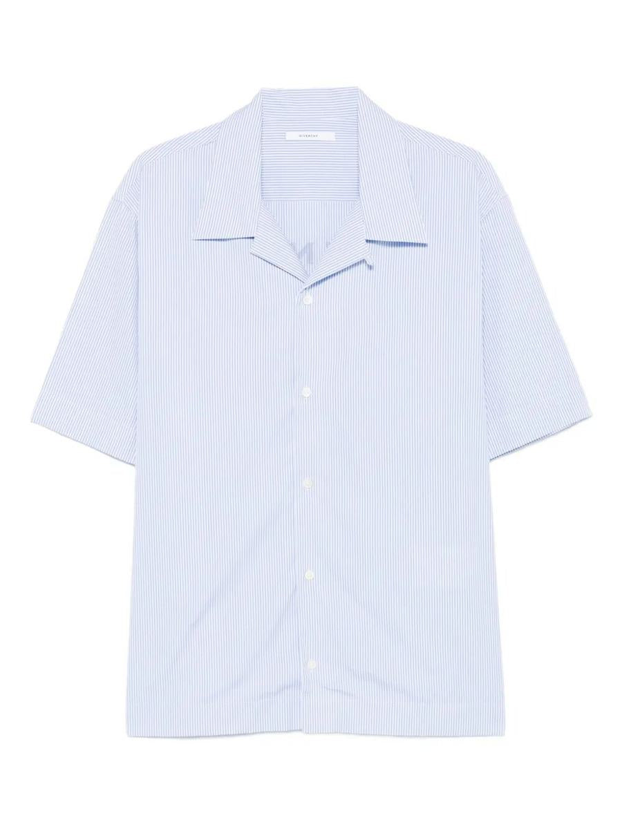 Givenchy – Gestreiftes Baumwollhemd mit Stempeldruck