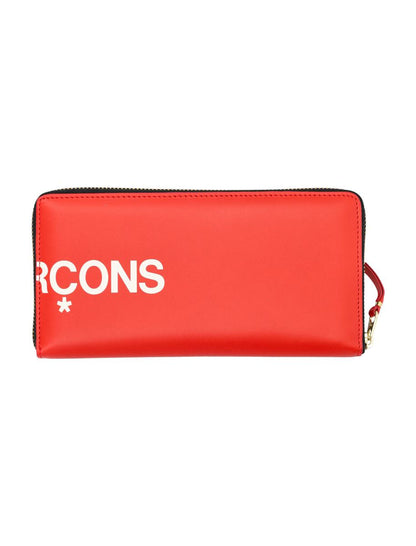 Comme Des Garçons Hugo Logo Reißverschluss-Geldbörse
