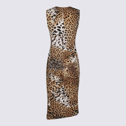 Roberto Cavalli – Mehrfarbiges Midikleid