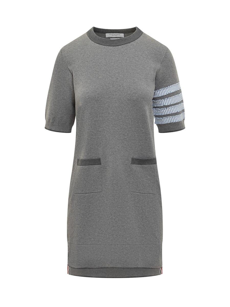 Thom Browne – Baumwollkleid mit 4Bar-Logo