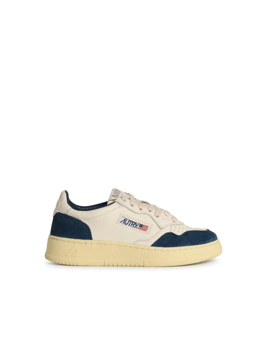 Autry „Medialist“ blaue Leder-Sneaker