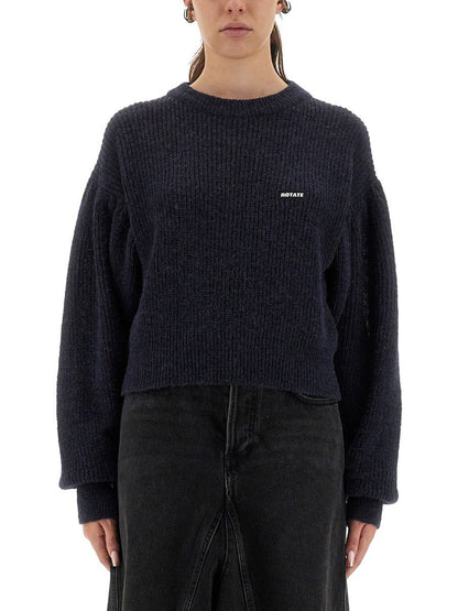 Rotate Birger Christensen Woll-Puffpullover