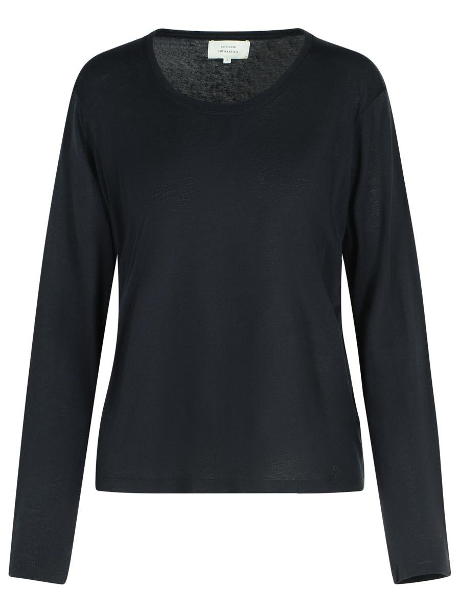 Schwarzer Pullover aus Wollmischung von Loulou Studio