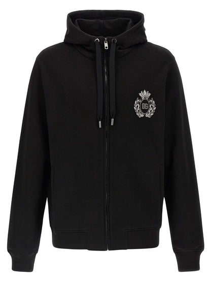 Dolce &amp; Gabbana Hoodie mit heraldischem Aufnäher