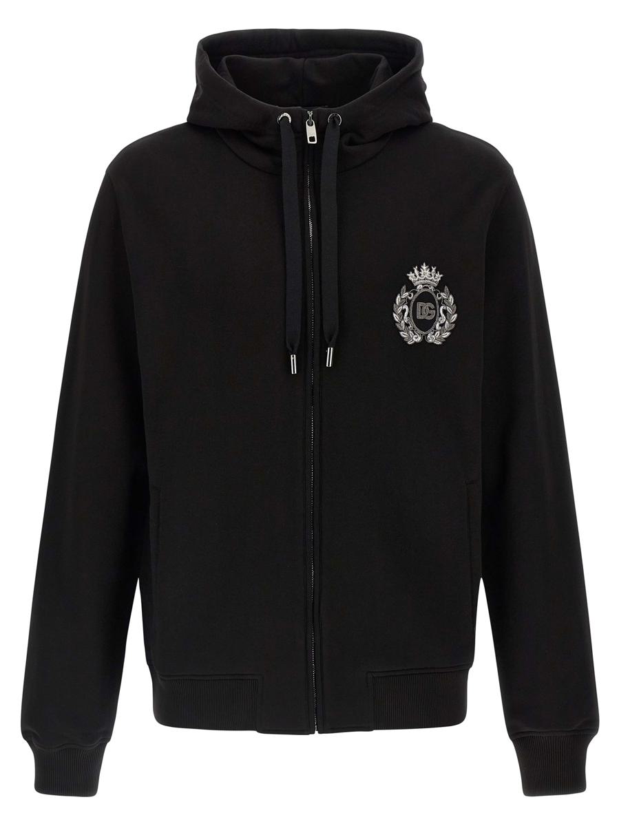 Dolce &amp; Gabbana Hoodie mit heraldischem Aufnäher
