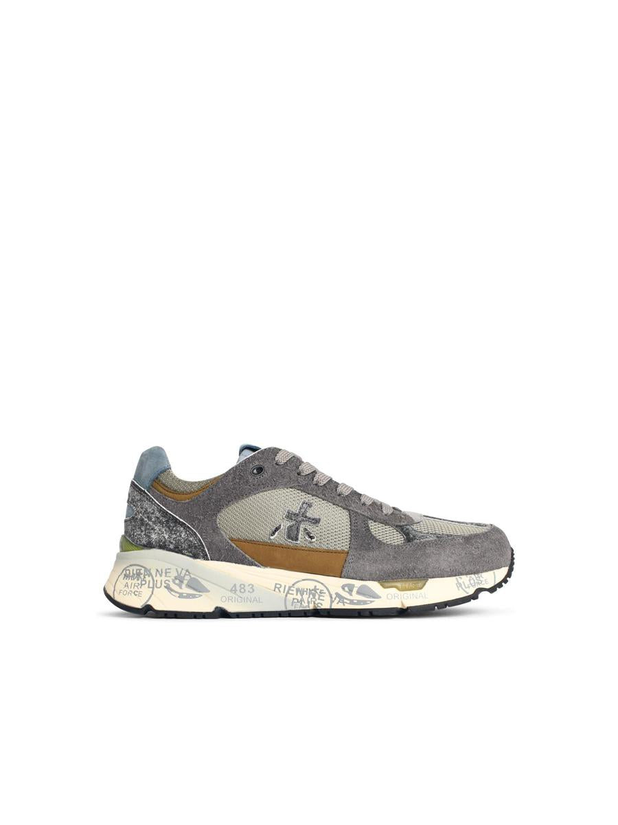 Premiata „Mase“ Mehrfarbige Sneakers aus Ledermischung