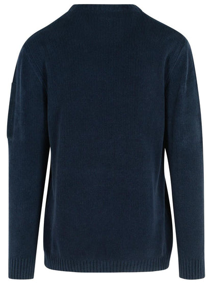 Marineblauer Baumwollpullover von CP Company
