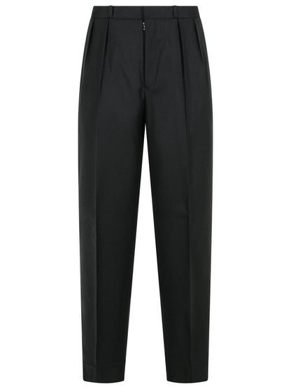 Schwarze Hose aus Schurwolle von Maison Margiela