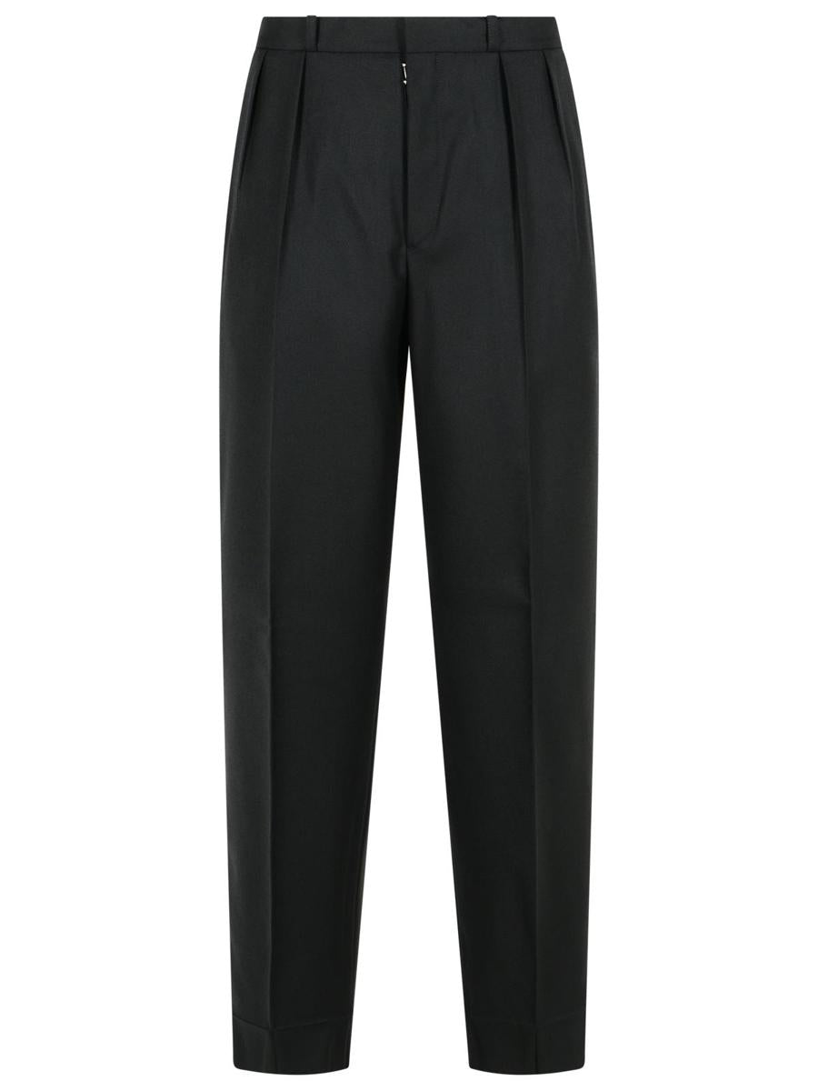 Schwarze Hose aus Schurwolle von Maison Margiela