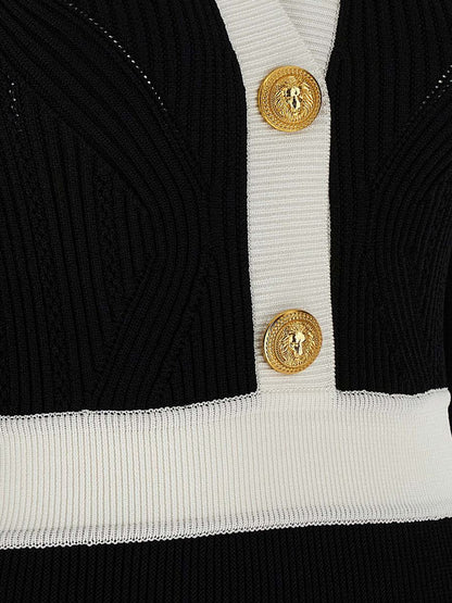 Balmain zweifarbiges Kleid