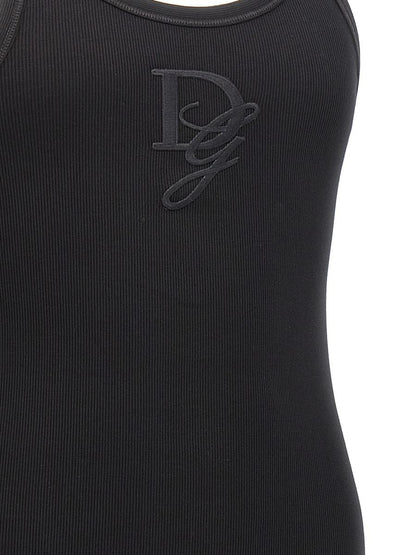 Tanktop mit Logo-Stickerei von Dolce &amp; Gabbana