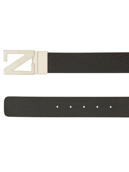Zegna – Wendbarer Gürtel mit „Z“-Schnalle mit Monogramm