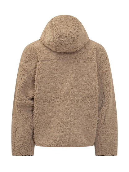 Diesel Diesel Herren Teddy Zip Logo Jacke Beige
