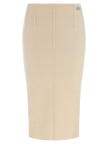 Elisabetta Franchi – Wollrock mit Stoffstich