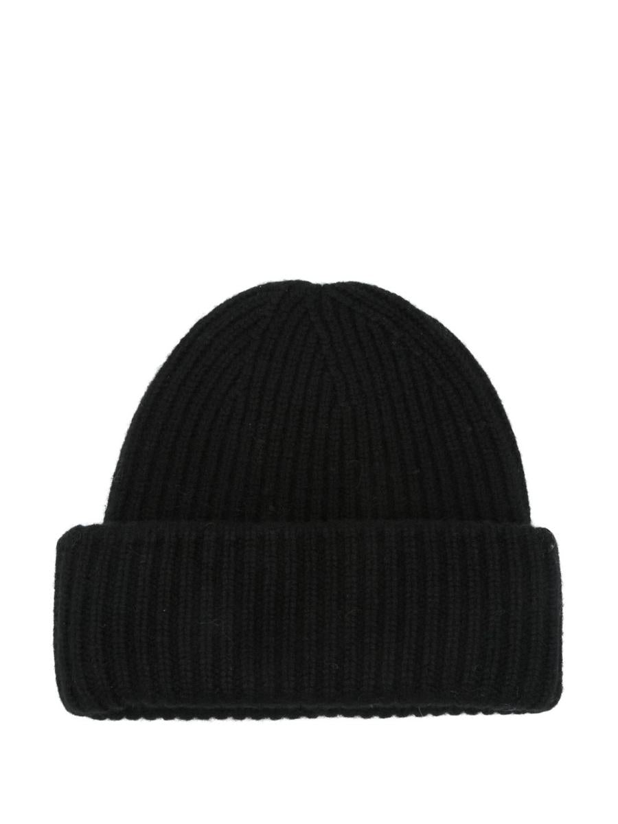 Weiche gerippte Beanie aus Ziegenkaschmir