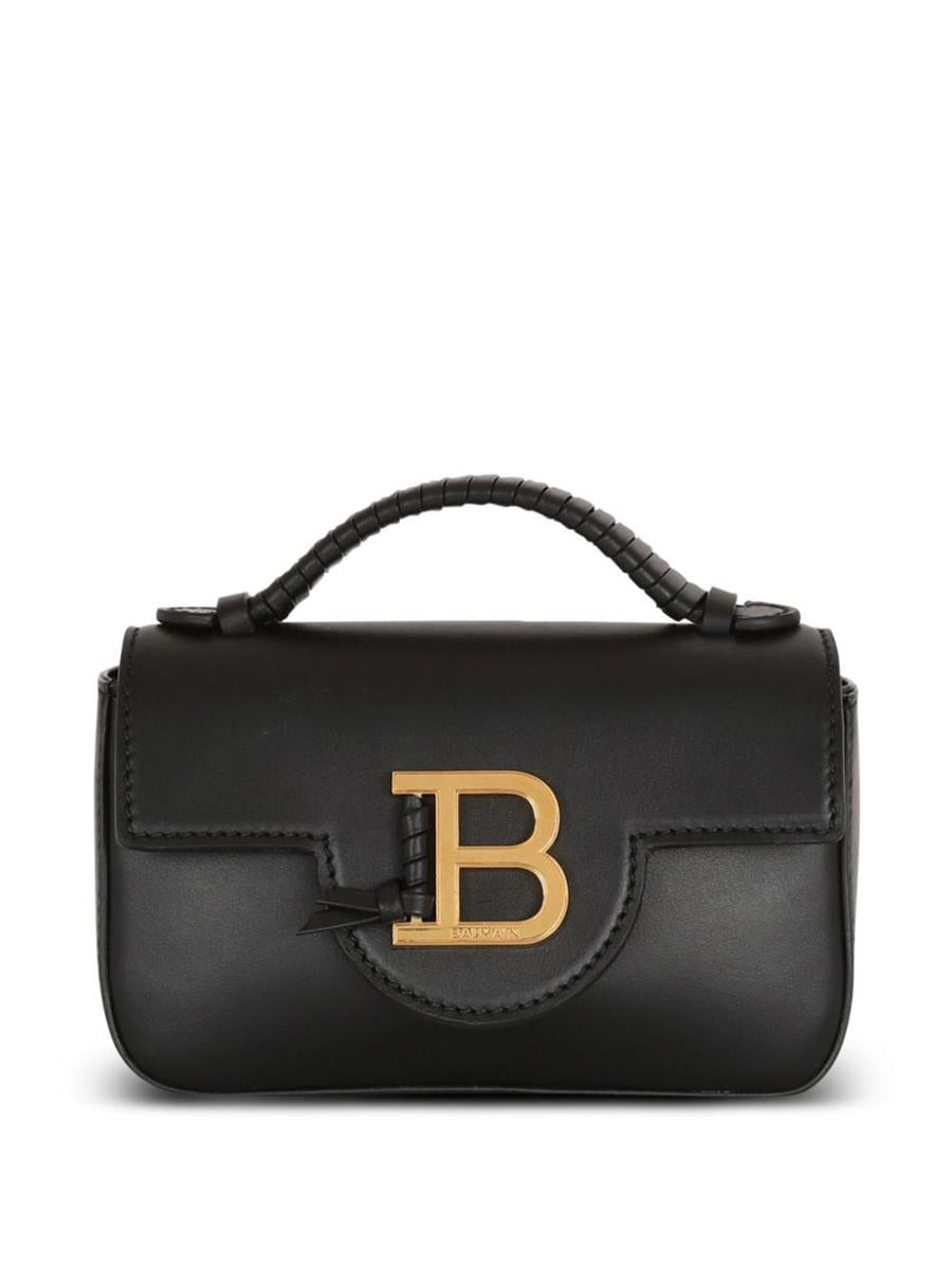 Balmain B-Buzz 17 Mini-Umhängetasche aus Leder