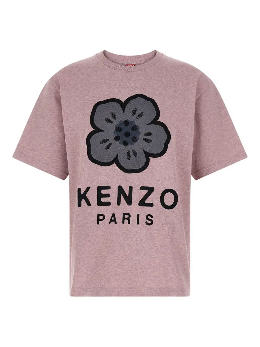 Kenzo – Oversize-T-Shirt aus Baumwolle mit Boke-Blumenstickerei