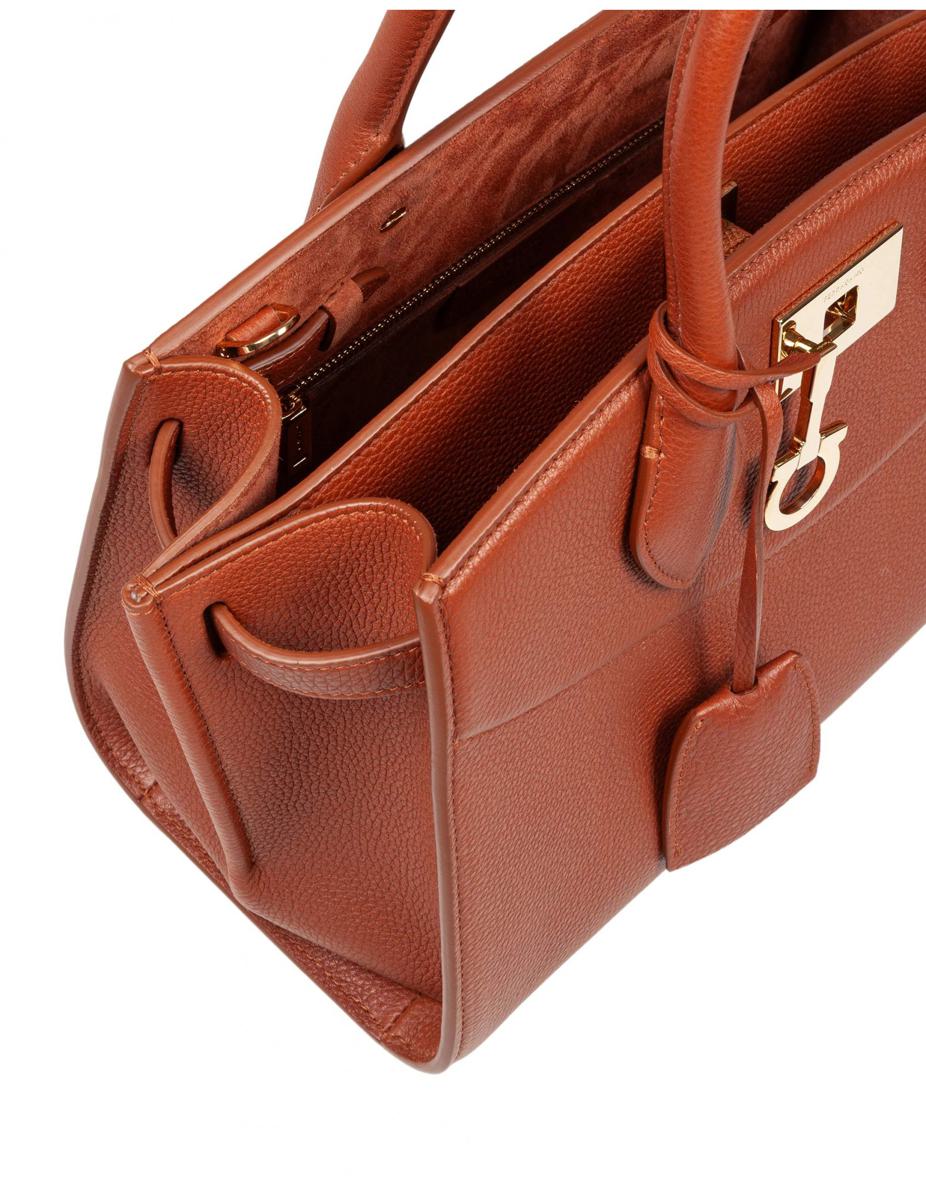 Salvatore Ferragamo Handtasche aus gehämmertem Leder