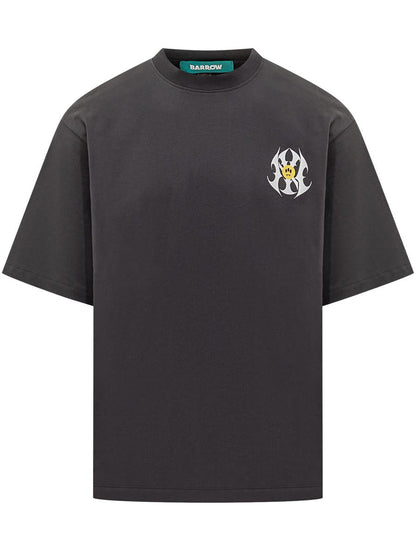 Barrow Barrow – Schwarzes T-Shirt mit Tribal-Print