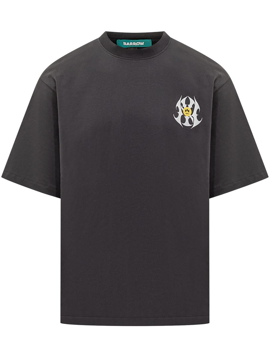 Barrow Barrow – Schwarzes T-Shirt mit Tribal-Print