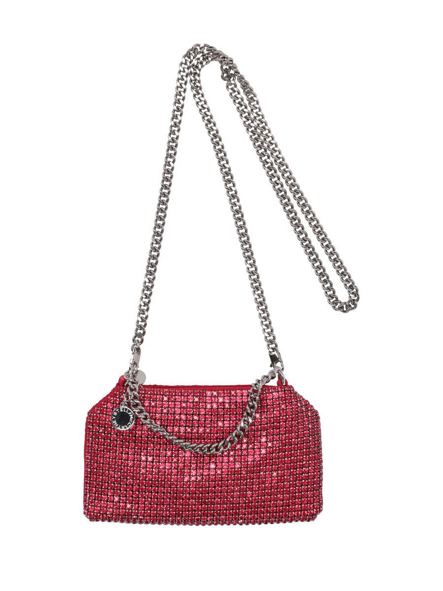 Stella McCartney Clutch aus weichem, durchgehendem Kristallnetz