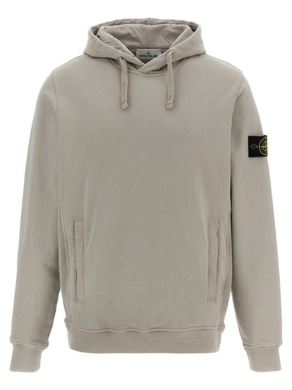 Stone Island Kapuzenpullover mit Logo-Aufnäher